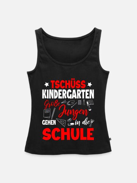 Schulanfang - Frauen Premium Organic Tank Top - Schwarz