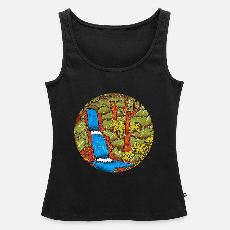 Rainforest tropics environmental protection nature climate change - Women’s Premium Organic Tank top - black