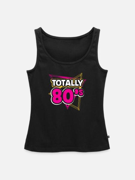 TOTALLY 80'S - Frauen Premium Organic Tank Top - Schwarz