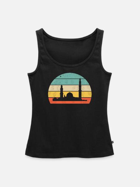 Istanbul skyline - Frauen Premium Organic Tank Top - Schwarz