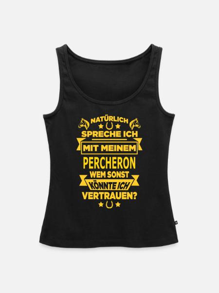 PERCHERON - Frauen Premium Organic Tank Top - Schwarz