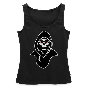 Der Tod kapuze - Frauen Premium Organic Tank Top - Schwarz - Vorne - AI Model Female 172 light (172cm)