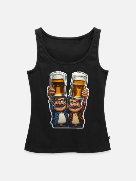 Prost ihr Säcke! - Frauen Premium Organic Tank Top - Schwarz