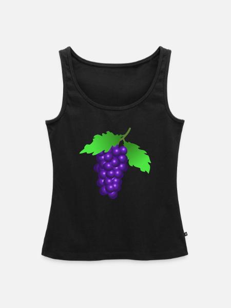 TRAUBEN GRAPE - Frauen Premium Organic Tank Top - Schwarz