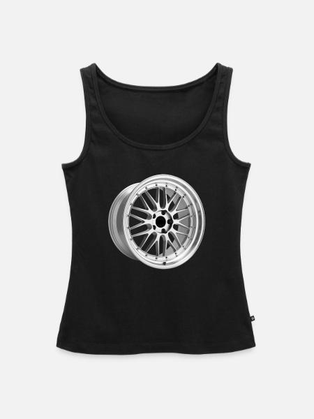 Auto Felge - Frauen Premium Organic Tank Top - Schwarz