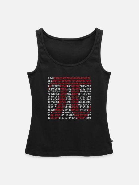 Pi - Frauen Premium Organic Tank Top - Schwarz