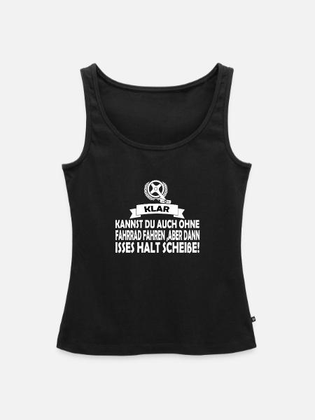 Fahrrad - Frauen Premium Organic Tank Top - Schwarz