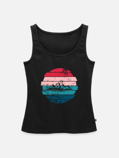 Berg - Frauen Premium Organic Tank Top - Schwarz