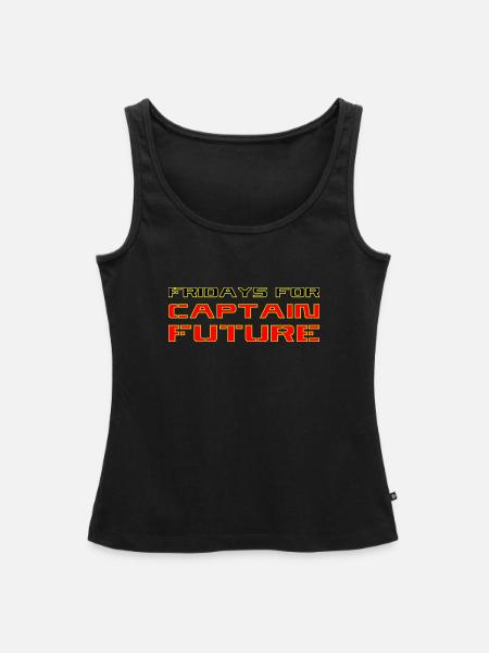 Fridays For Captain Future - Frauen Premium Organic Tank Top - Schwarz