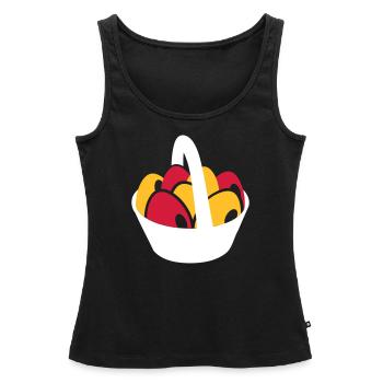 Ostern - Frauen Premium Organic Tank Top - Schwarz - Vorne - AI Model Female 172 light (172cm)