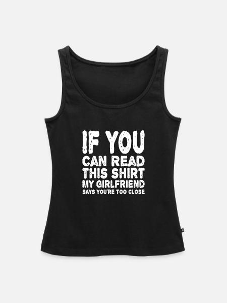 Feundin Eifersucht Spruch Lustig - Frauen Premium Organic Tank Top - Schwarz