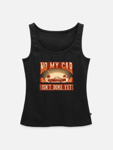 Funny Car Classic - Frauen Premium Organic Tank Top - Schwarz