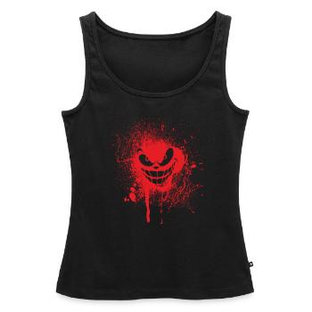 Joker Blood Design - Débardeur bio Premium Femme - noir - Devant - AI Model Female 172 light (172cm)