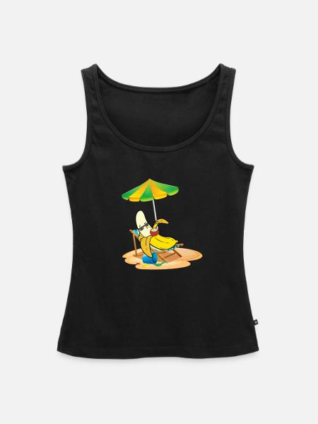 Sie ist hier die Top-Banane - Frauen Premium Organic Tank Top - Schwarz