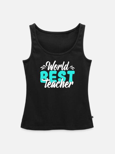 Bester Lehrer - Frauen Premium Organic Tank Top - Schwarz