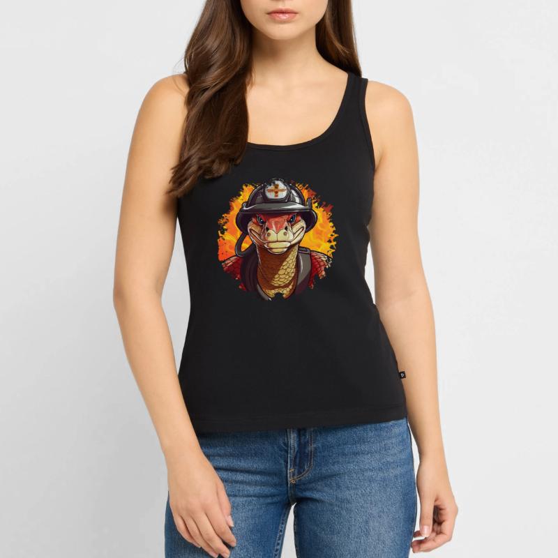 Brigade de pompiers de Python / Python pompier Débardeur bio Premium Femme
