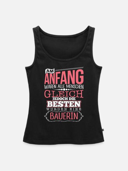 BÄUERIN - Die Beste - Frauen Premium Organic Tank Top - Schwarz