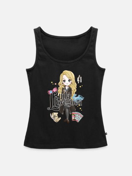 Harry Potter Luna Lovegood - Frauen Premium Organic Tank Top - Schwarz