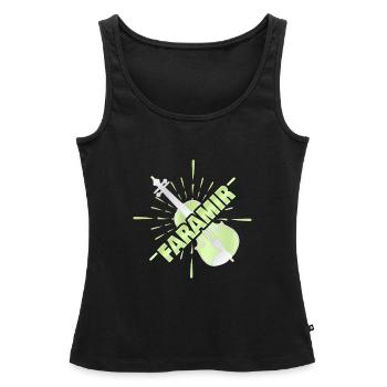 Faramir Orchestra - Women’s Premium Organic Tank top - black - Front - AI Model Female 172 light (172cm)