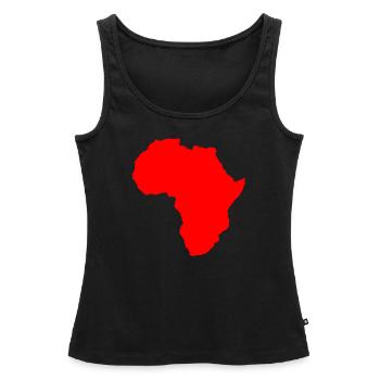 Afrika - Frauen Premium Organic Tank Top - Schwarz - Vorne - AI Model Female 172 light (172cm)