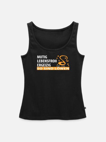 Sternzeichen Löwe - Eigenschaften - Frauen Premium Organic Tank Top - Schwarz