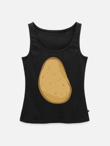 Potato - Frauen Premium Organic Tank Top - Schwarz