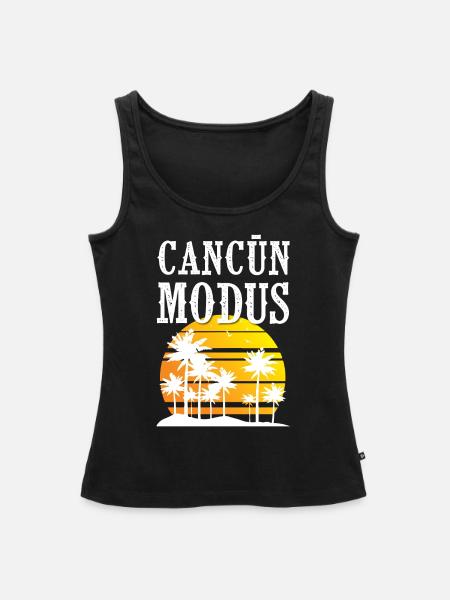 Cancun Modus - Frauen Premium Organic Tank Top - Schwarz