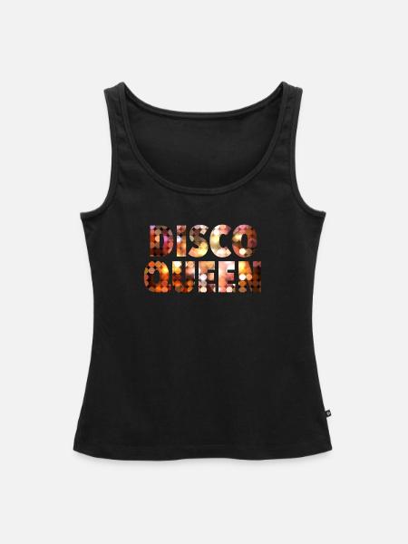 Disco Queen - Frauen Premium Organic Tank Top - Schwarz