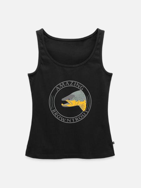 brownhead - Frauen Premium Organic Tank Top - Schwarz