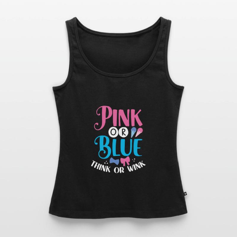 Rosa Oder Blau Denken Oder Zwinkern Frauen Premium Organic Tank Top