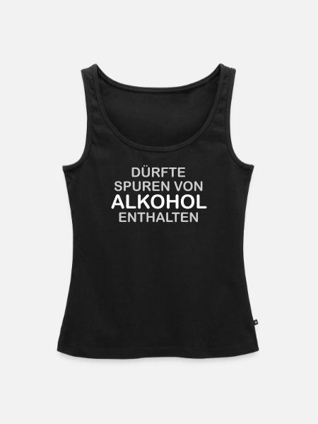 Spuren von Alkohol - Frauen Premium Organic Tank Top - Schwarz