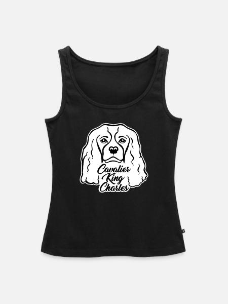 Cavalier King Charles - Frauen Premium Organic Tank Top - Schwarz