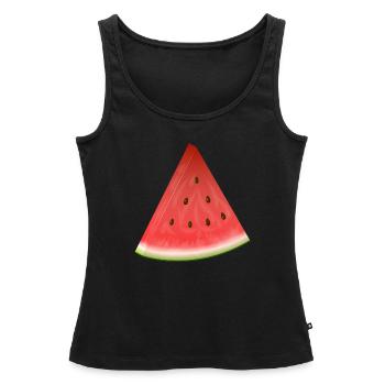 melon - Débardeur bio Premium Femme - noir - Devant - AI Model Female 172 light (172cm)