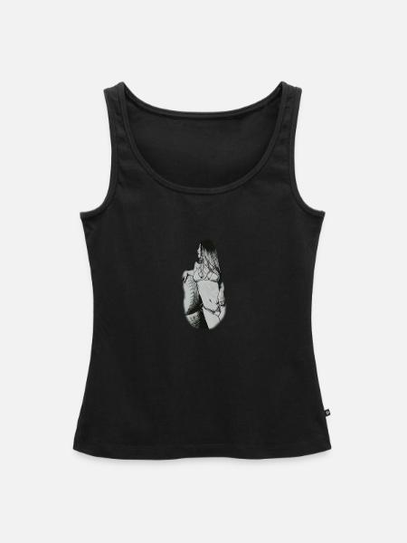 Sexy Frau - Frauen Premium Organic Tank Top - Schwarz