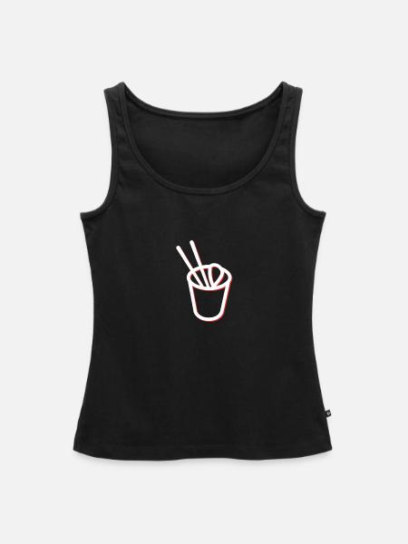 Cup Ramen - Frauen Premium Organic Tank Top - Schwarz
