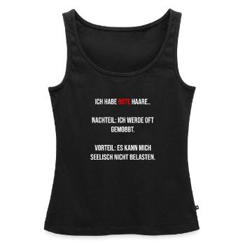 Ich Habe Rote Haare.. - Frauen Premium Organic Tank Top - Schwarz - Vorne - AI Model Female 172 light (172cm)
