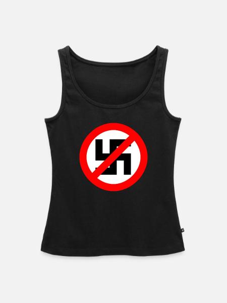 Gegen Nazis - Frauen Premium Organic Tank Top - Schwarz
