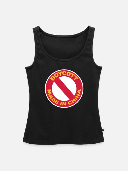 Design Boycott - Frauen Premium Organic Tank Top - Schwarz