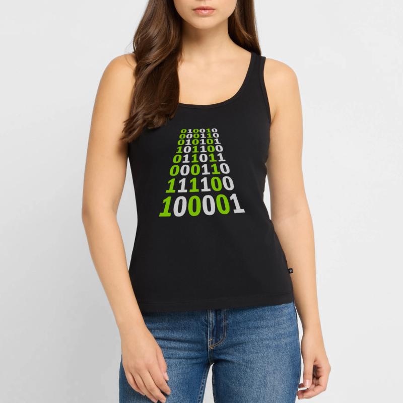 Binary Code Program Language Women’s Premium Organic Tank top