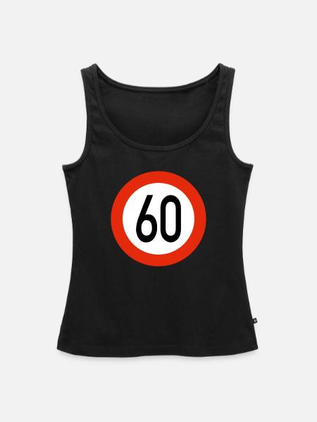 60er - Frauen Premium Organic Tank Top - Schwarz