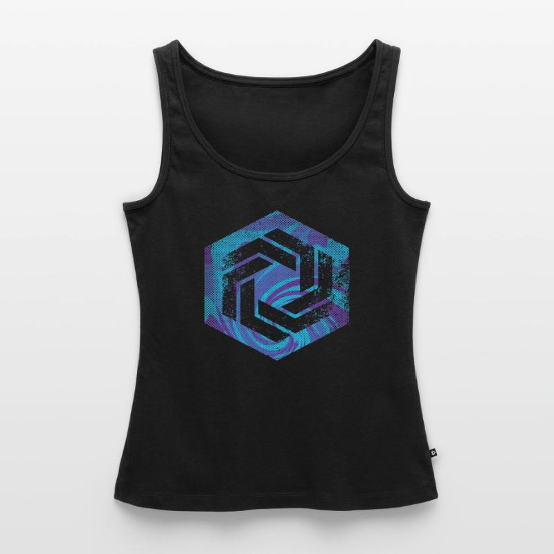 hexagon programming programmer coding geometric Women’s Premium Organic Tank top