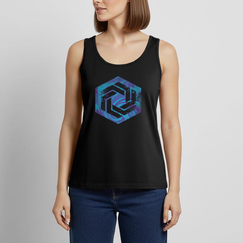 hexagon programming programmer coding geometric Women’s Premium Organic Tank top