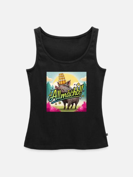 ALLMÄCHD DER EBER - Frauen Premium Organic Tank Top - Schwarz
