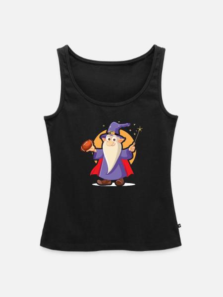 Zauberer - Frauen Premium Organic Tank Top - Schwarz