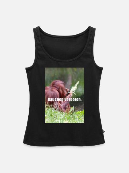 Rauchen verboten - Frauen Premium Organic Tank Top - Schwarz