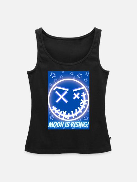 Moon is rising! - Frauen Premium Organic Tank Top - Schwarz
