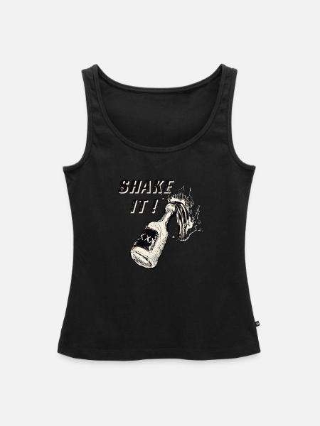 Schütteln Sie das Getränk ! - Frauen Premium Organic Tank Top - Schwarz