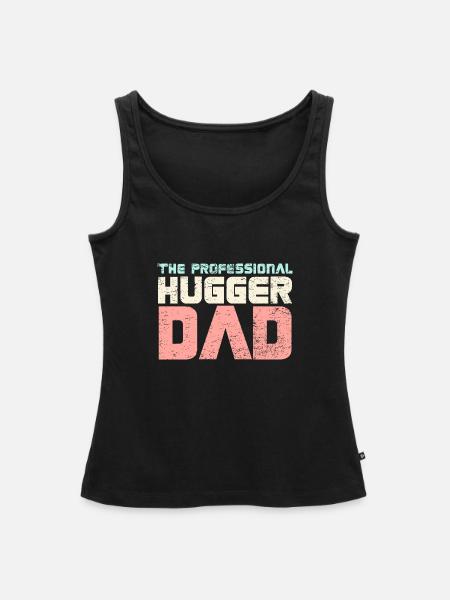 The Professional Hugger Dad - Frauen Premium Organic Tank Top - Schwarz
