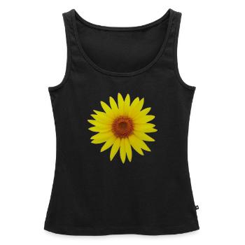 Tournesol - Débardeur bio Premium Femme - noir - Devant - AI Model Female 172 light (172cm)