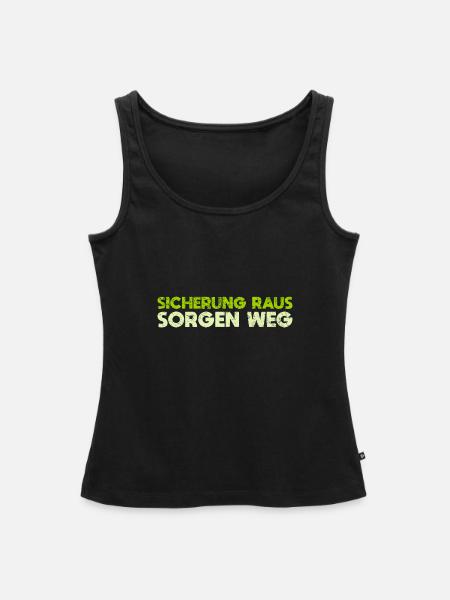 Sicherung Raus, Sorgen Weg - Frauen Premium Organic Tank Top - Schwarz